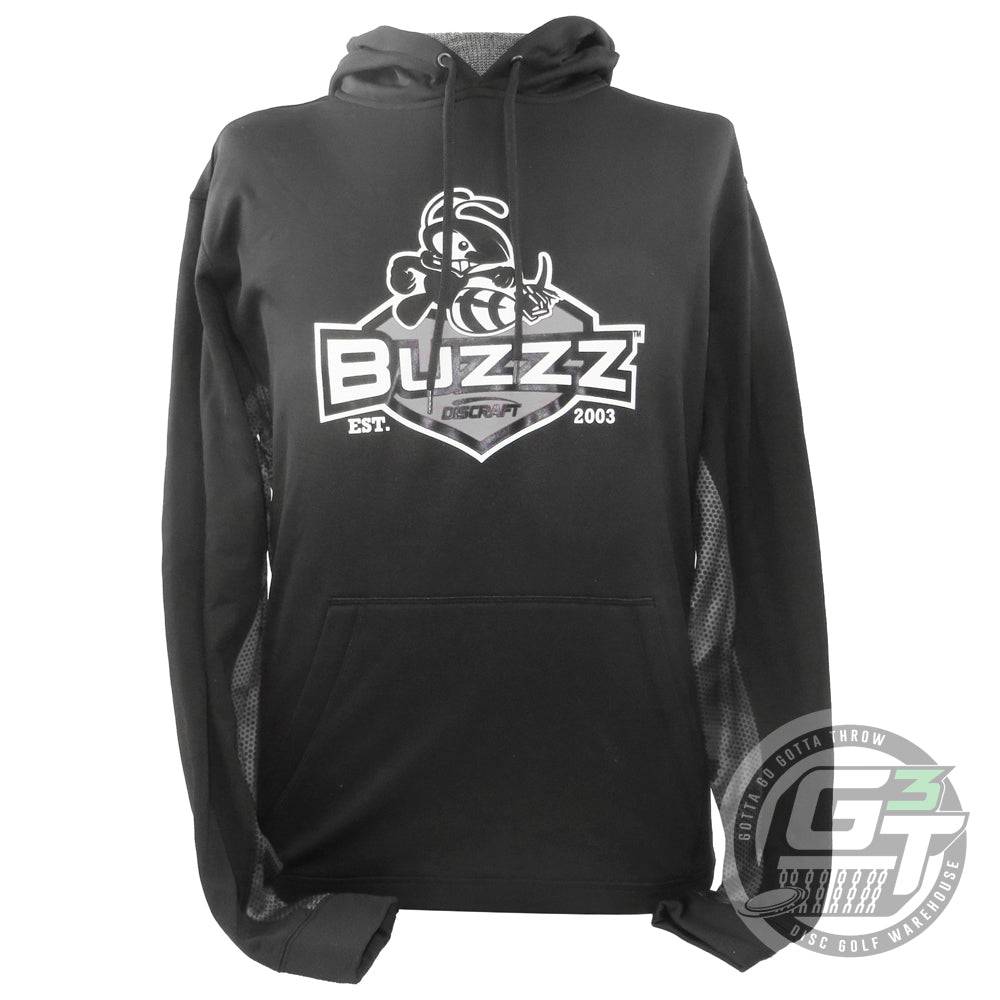 Discraft Apparel S / Black / Gray Discraft Hive Hex Performance Pullover Hoodie Disc Golf Sweatshirt