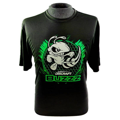 Discraft Apparel S / Black w/ Green Print Discraft Street Buzzz Short Sleeve Rapid Dry Performance Disc Golf T-Shirt