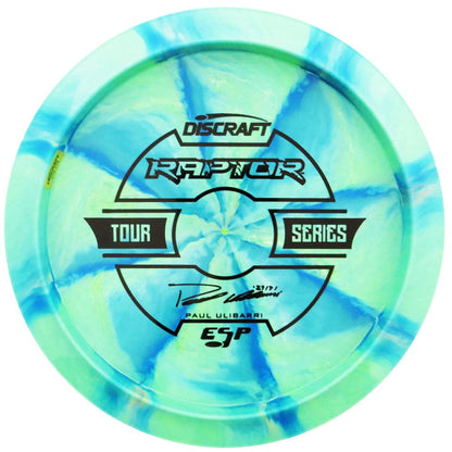 Discraft Limited Edition 2019 Tour Series Paul Ulibarri Understamp Swirl ESP Raptor Distance Driver Golf Disc