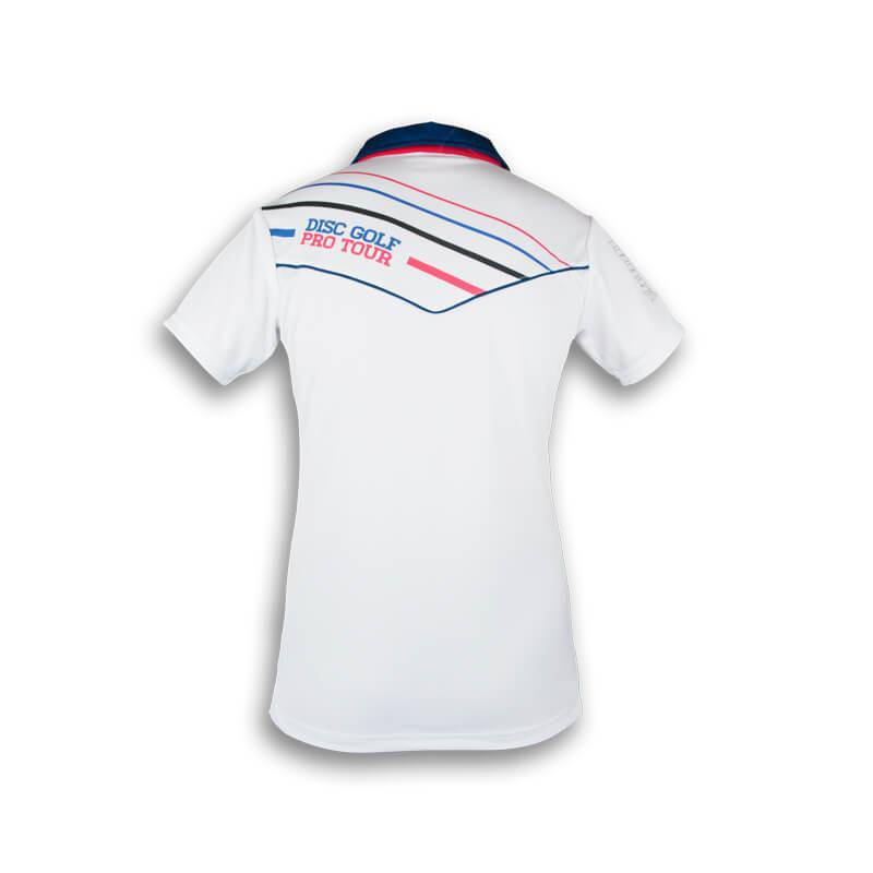 DUDE Apparel DUDE Ladies Disc Golf Pro Tour Short Sleeve Performance Disc Golf Polo Shirt