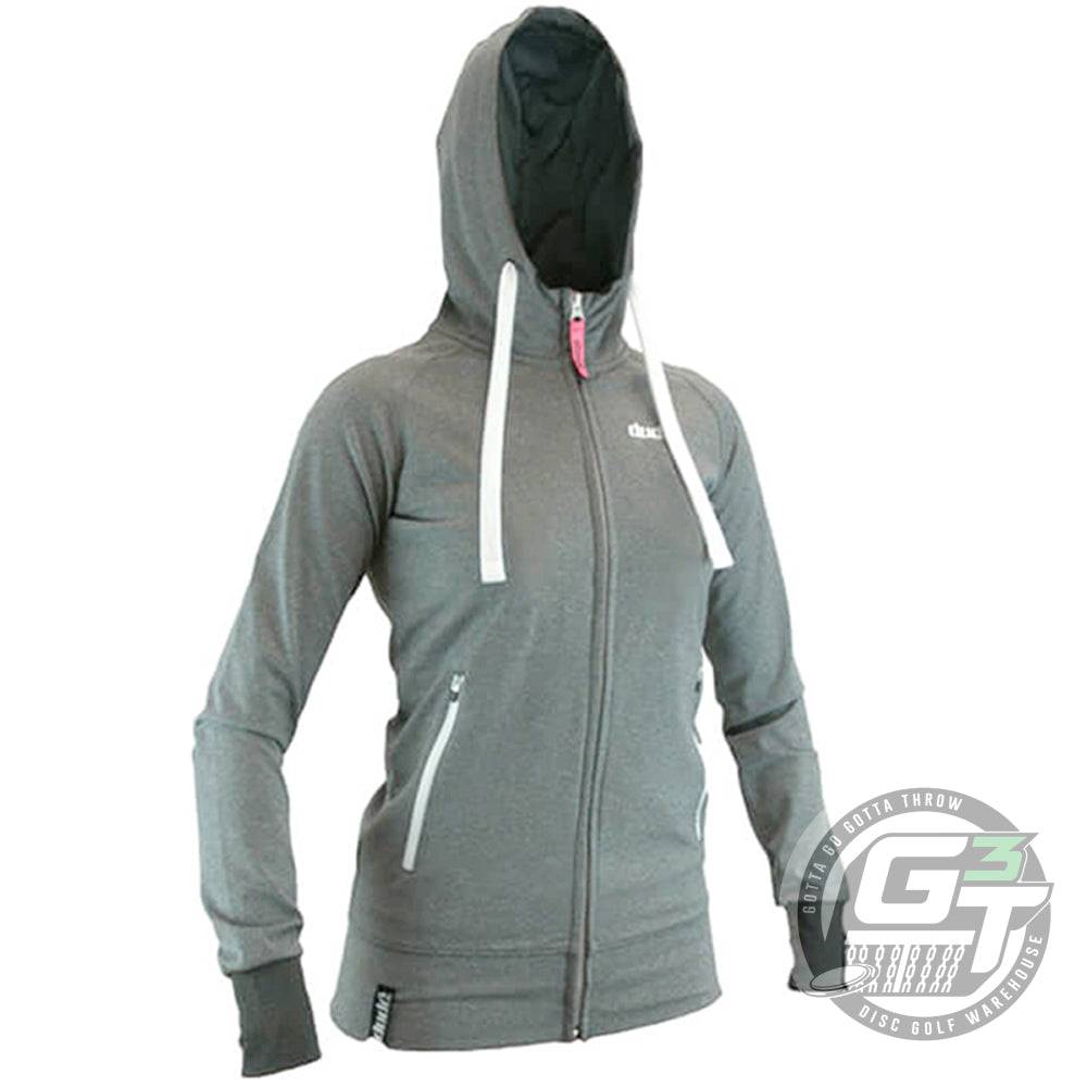 DUDE Apparel XXS / Gray DUDE Ladies Inspire Tech Hoodie Fleece Disc Golf Jacket