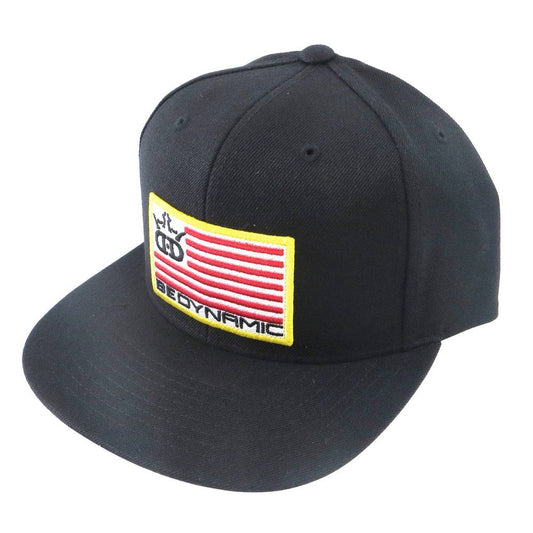 Dynamic Discs Apparel Black Dynamic Discs Flag Patch Snapback Flatbill Disc Golf Hat