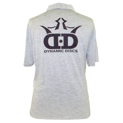 Dynamic Discs Apparel M / Gray Dynamic Discs Heather Short Sleeve Performance Disc Golf Polo Shirt