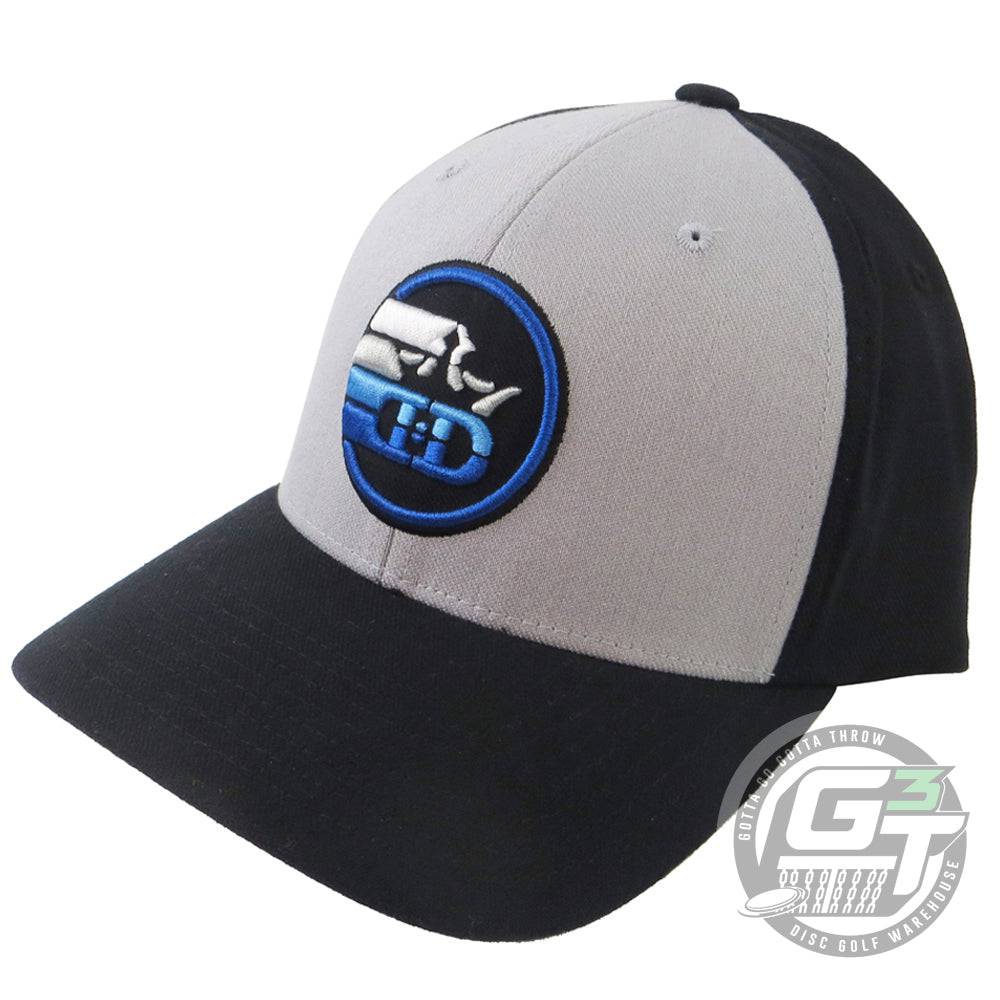Dynamic Discs Apparel S / M / Gray / Black Dynamic Discs In Flight FlexFit Disc Golf Hat