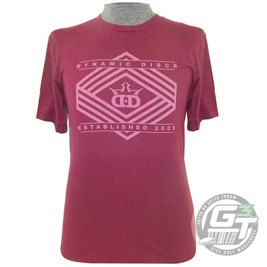 Dynamic Discs Apparel M / Burgundy Dynamic Discs Prism Short Sleeve Disc Golf T-Shirt