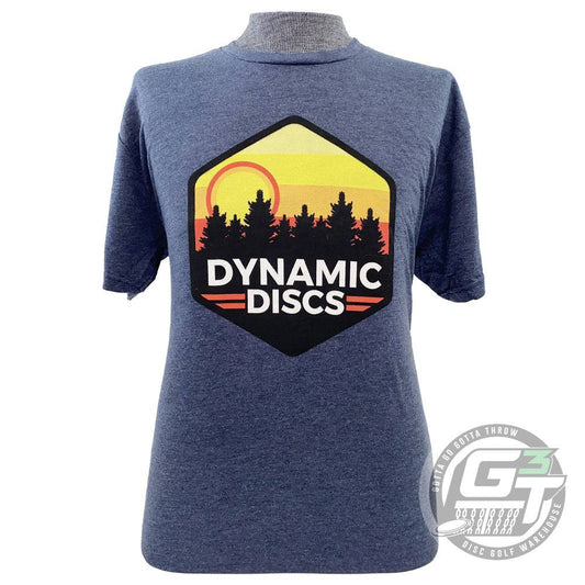 Dynamic Discs Apparel M / Navy Blue Dynamic Discs Sunset Hex Short Sleeve Disc Golf T-Shirt