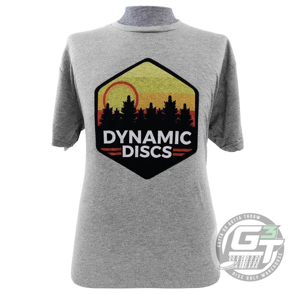 Dynamic Discs Apparel M / Heather Gray Dynamic Discs Sunset Hex Short Sleeve Disc Golf T-Shirt