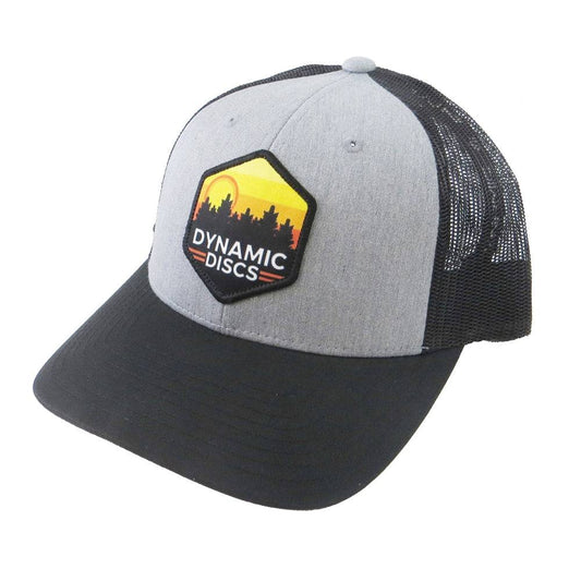 Dynamic Discs Apparel Gray / Black Dynamic Discs Sunset Hex Snapback Mesh Disc Golf Hat