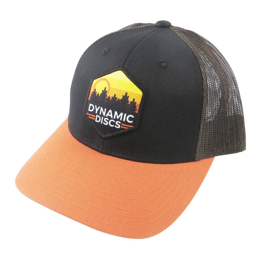 Dynamic Discs Apparel Black / Rust Dynamic Discs Sunset Hex Snapback Mesh Disc Golf Hat