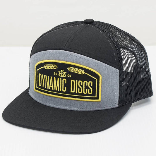 Dynamic Discs Apparel Gray / Black Dynamic Discs Wheat Arched Snapback Mesh Disc Golf Hat
