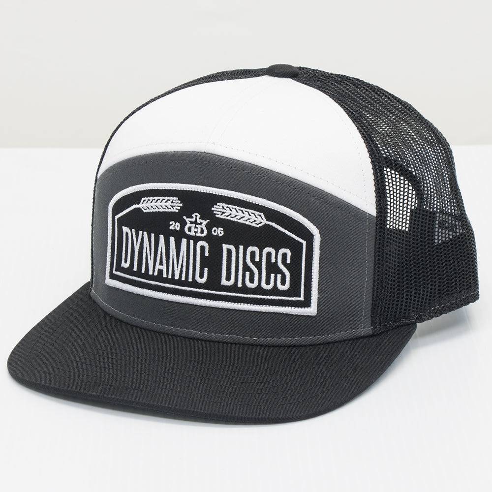 Dynamic Discs Apparel Gray / White Dynamic Discs Wheat Arched Snapback Mesh Disc Golf Hat