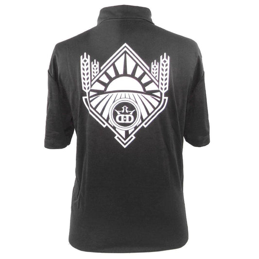 Dynamic Discs Apparel M / Black Dynamic Discs Wheat Sunset Short Sleeve Performance Disc Golf Polo Shirt