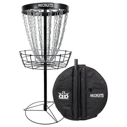 Dynamic Discs Basket Black Dynamic Discs Recruit Lite 24-Chain Disc Golf Basket w/ Carry Bag