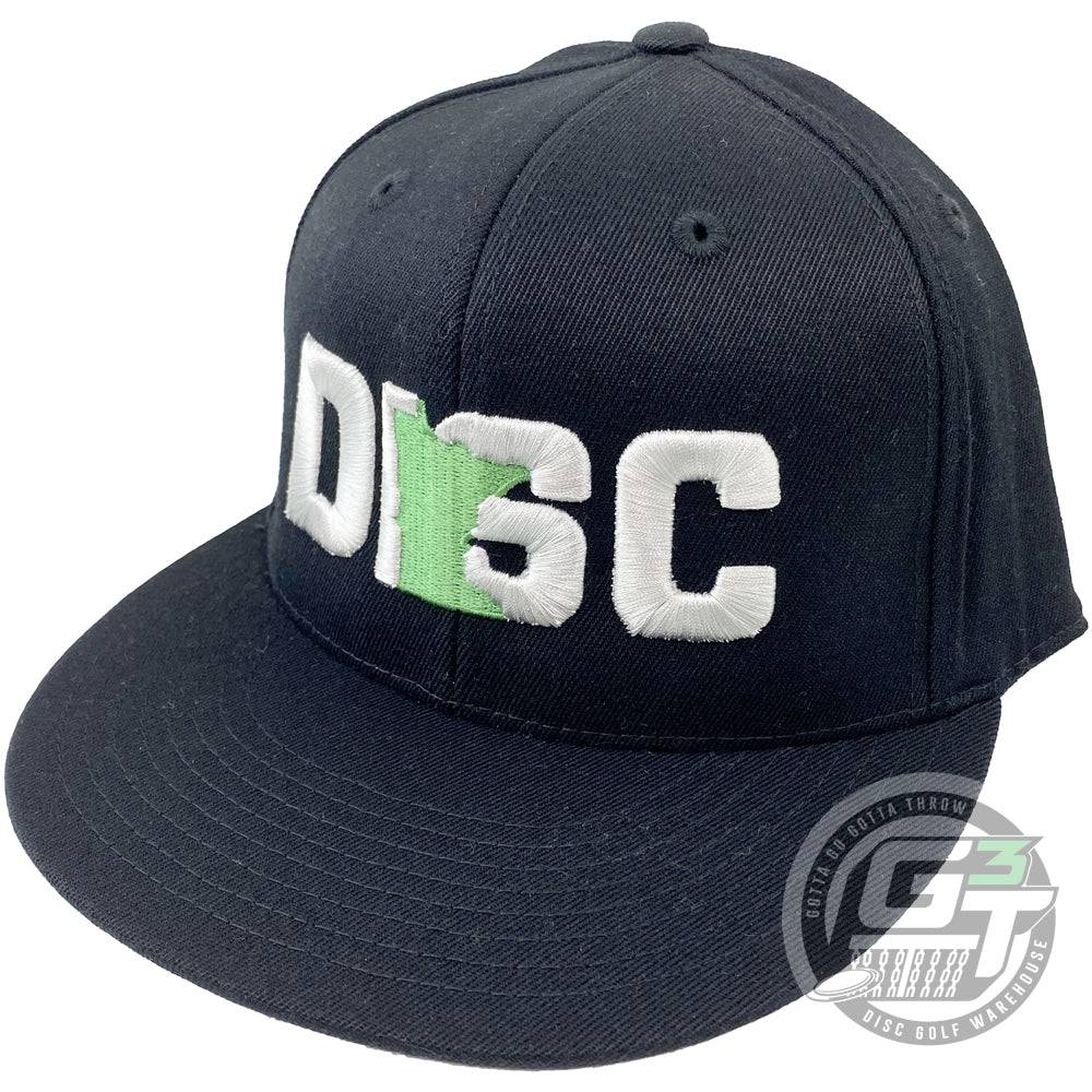 Gotta Go Gotta Throw Apparel 6 7/8" - 7 1/4" / Black Gotta Go Gotta Throw Minnesota Disc Flat Bill FlexFit Disc Golf Hat