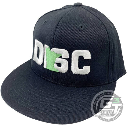 Gotta Go Gotta Throw Apparel 6 7/8" - 7 1/4" / Black Gotta Go Gotta Throw Minnesota Disc Flat Bill FlexFit Disc Golf Hat