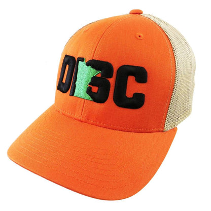 Gotta Go Gotta Throw Apparel Orange / Tan Gotta Go Gotta Throw Minnesota Disc Snapback Mesh Disc Golf Hat