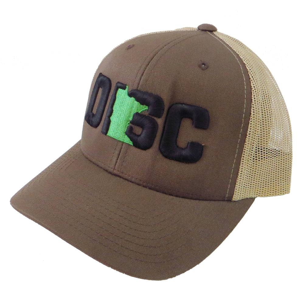 Gotta Go Gotta Throw Apparel Brown / Tan Gotta Go Gotta Throw Minnesota Disc Snapback Mesh Disc Golf Hat