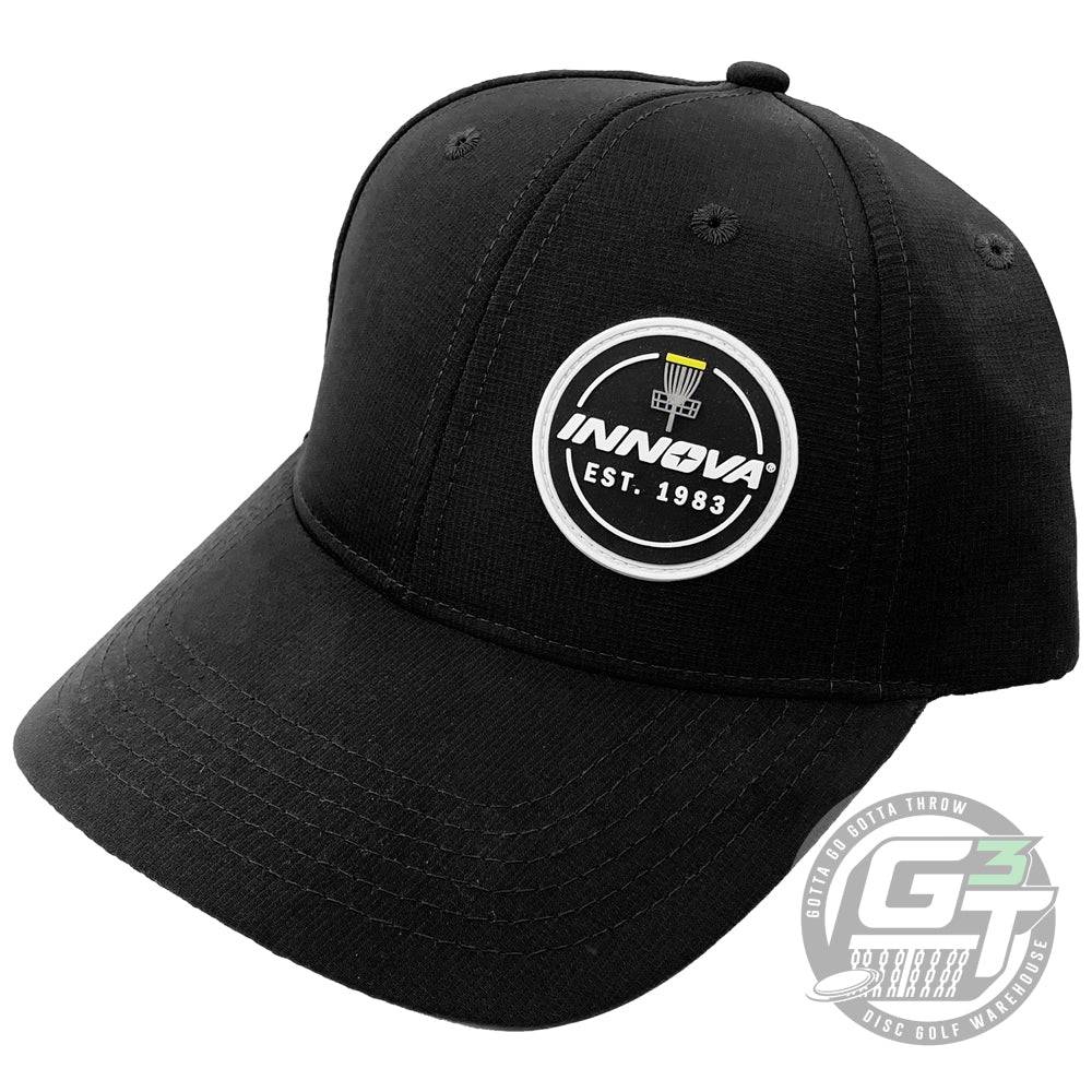 Innova Apparel Black Innova 1983 Pro-Dri Adjustable Performance Disc Golf Hat