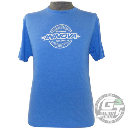 Innova Apparel S / Heather Royal Blue Innova Heritage Short Sleeve Disc Golf T-Shirt