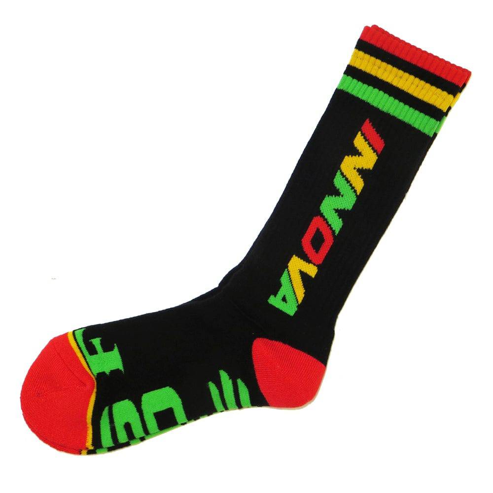 Innova Apparel Standard (Men's 7-13, Women's 8.5+) / Rasta Innova Lifestyle Crew Disc Golf Socks