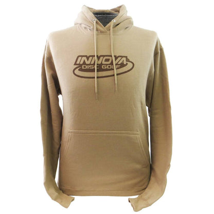Innova Apparel S / Tan Innova Logo Pullover Hoodie Disc Golf Sweatshirt