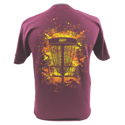 Innova Apparel S / Burgundy Innova Splash Basket Short Sleeve Disc Golf T-Shirt