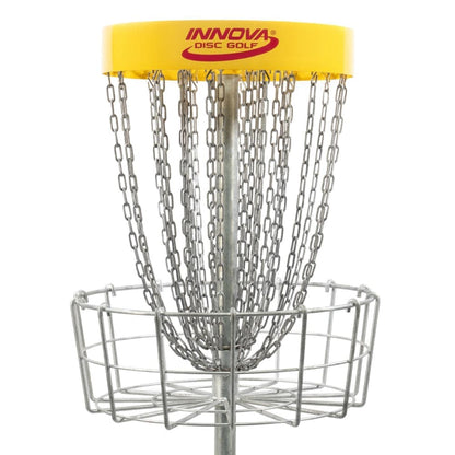 Innova Basket Installable w/ Locking Collar / Yellow Innova DISCatcher Pro 28-Chain Disc Golf Basket
