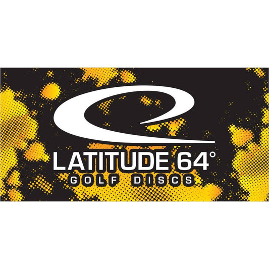 Latitude 64 Golf Discs Accessory Black / Yellow Latitude 64 Halftone 4' x 2' Fabric Banner