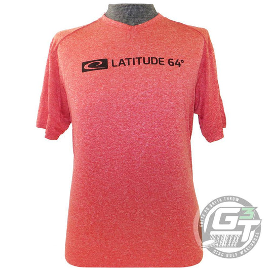 Latitude 64 Golf Discs Apparel M / Red Latitude 64 Bar Stamp Dri-Fit Short Sleeve Performance Disc Golf T-Shirt