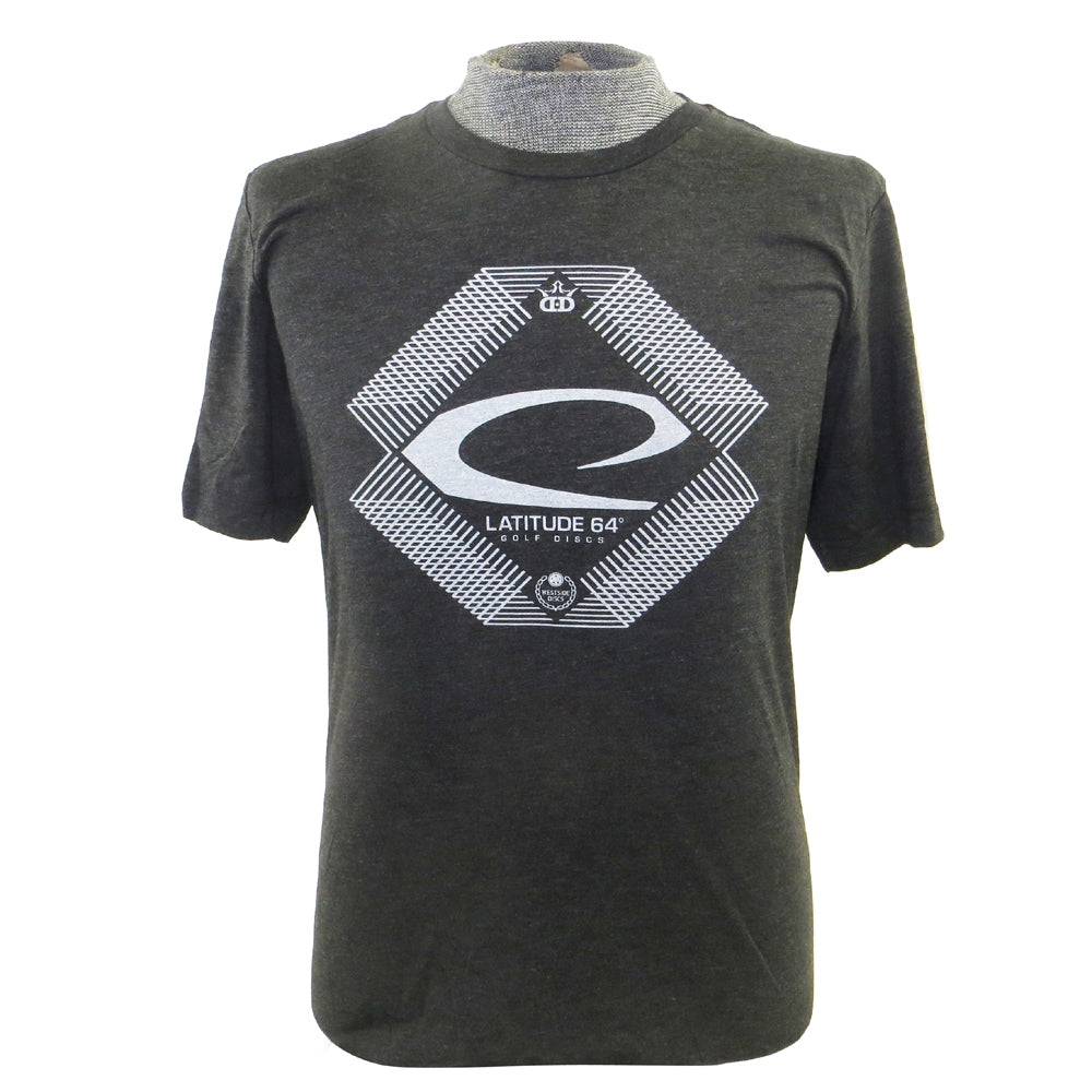 Latitude 64 Golf Discs Apparel M / Black Latitude 64 Lines of Sight Short Sleeve Disc Golf T-Shirt