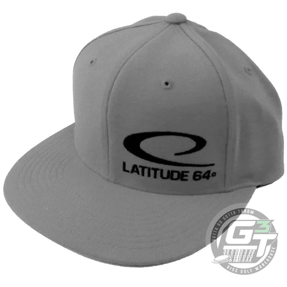 Latitude 64 Golf Discs Apparel Dark Gray Latitude 64 Logo Snapback Flatbill Disc Golf Hat