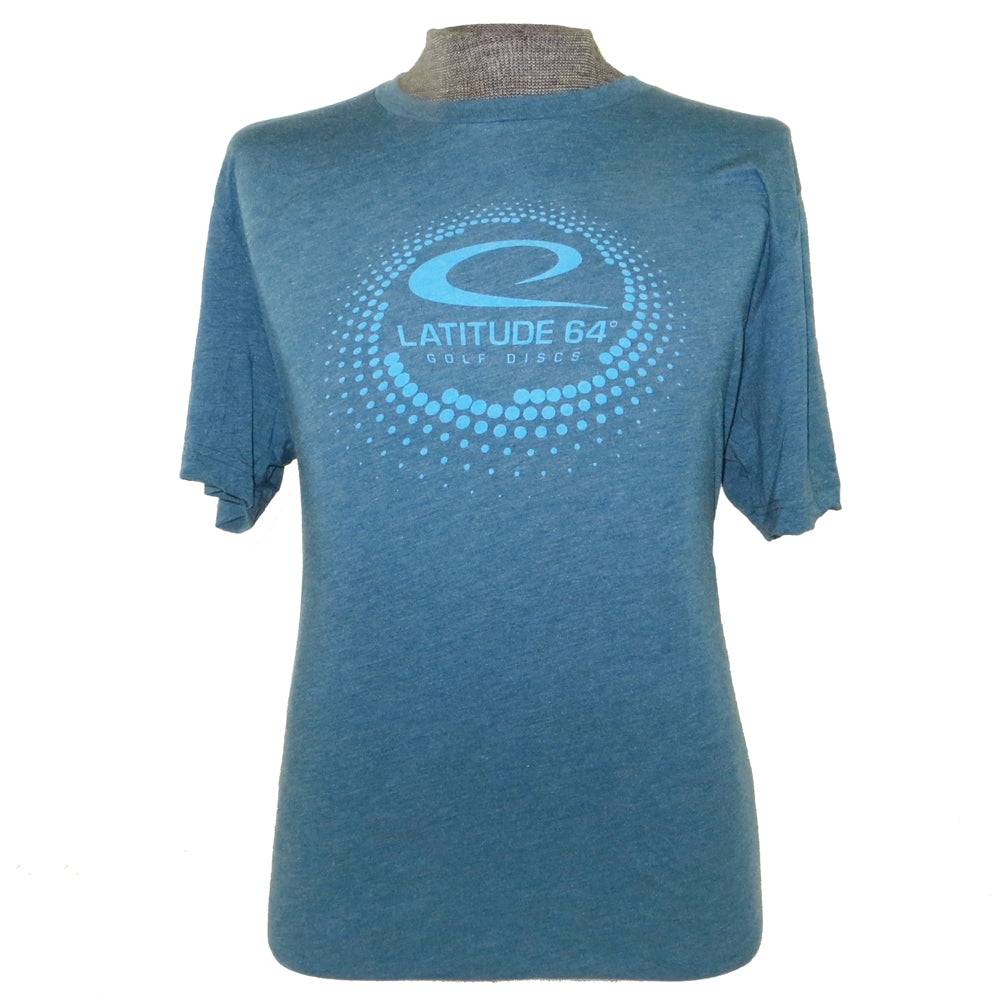 Latitude 64 Golf Discs Apparel M / Blue Latitude 64 Swirly Dots Short Sleeve Disc Golf T-Shirt