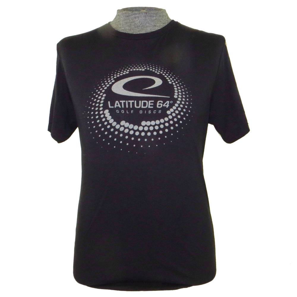 Latitude 64 Golf Discs Apparel M / Black Latitude 64 Swirly Dots Short Sleeve Disc Golf T-Shirt