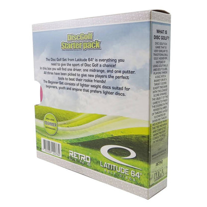 Latitude 64 Golf Discs Golf Disc Latitude 64 3-Disc Retro Burst Beginner Starter Disc Golf Set