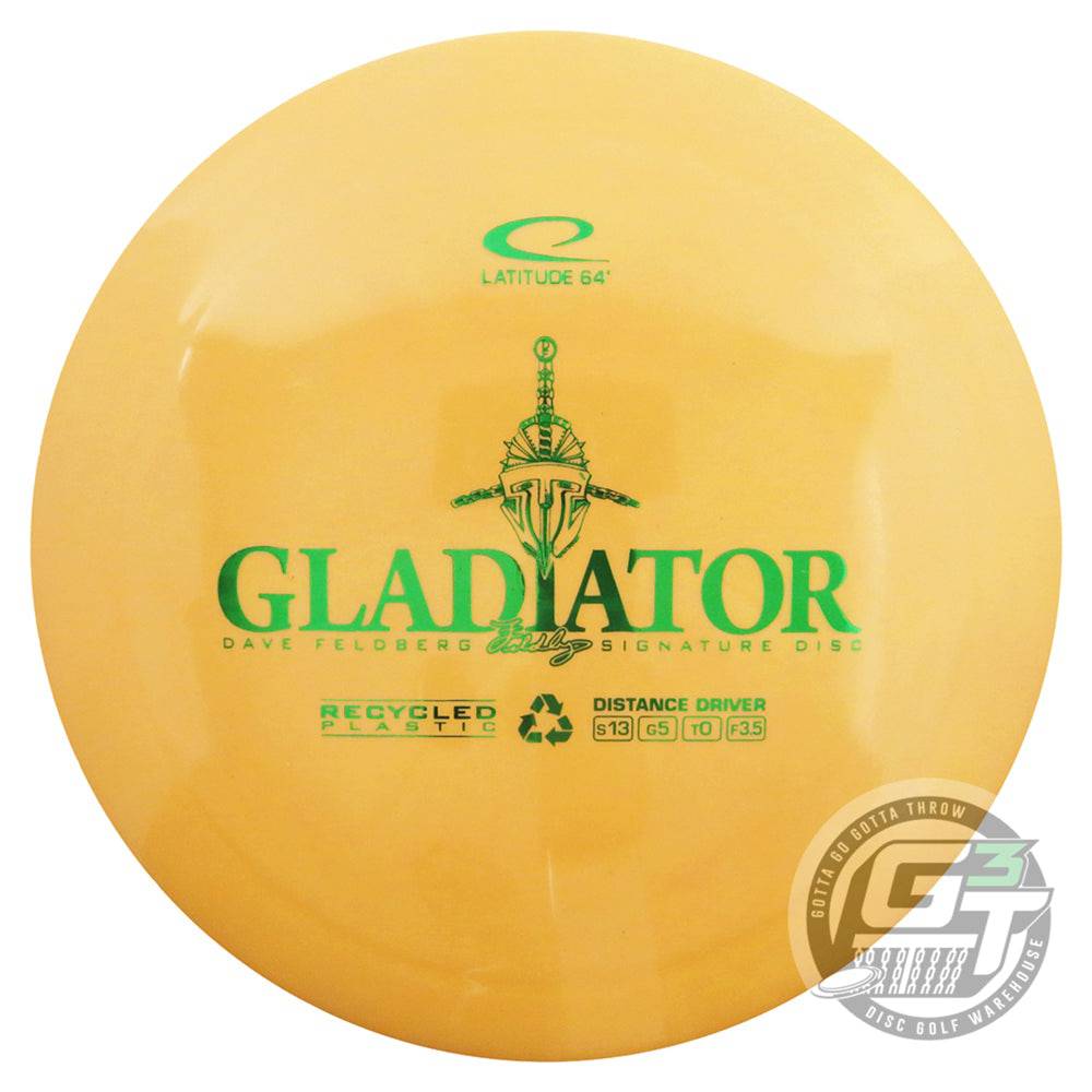 Latitude 64 Golf Discs Golf Disc Latitude 64 Reprocessed Gold Gladiator Distance Driver Golf Disc