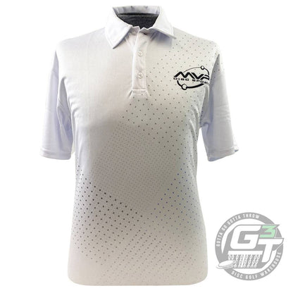 MVP Disc Sports Apparel M / White MVP Disc Sports Dot Matrix Sublimated Short Sleeve Performance Disc Golf Polo Shirt