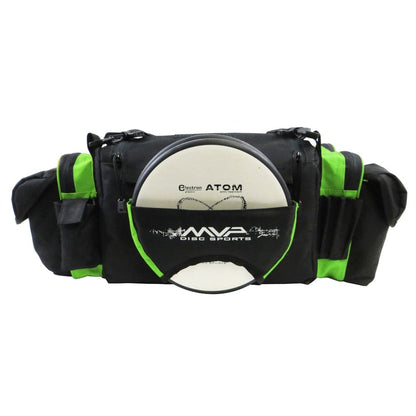 MVP Disc Sports Bag Lime Green MVP Nucleus Tournament Disc Golf Bag with Back Straps