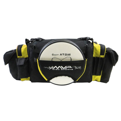 MVP Disc Sports Bag Yellow MVP Nucleus Tournament Disc Golf Bag with Back Straps