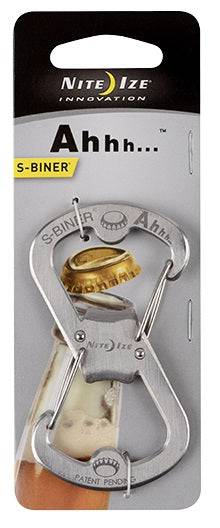 Nite Ize Accessory Stainless Steel Nite Ize S-Biner Ahhh Stainless Steel Carabiner / Bottle Opener