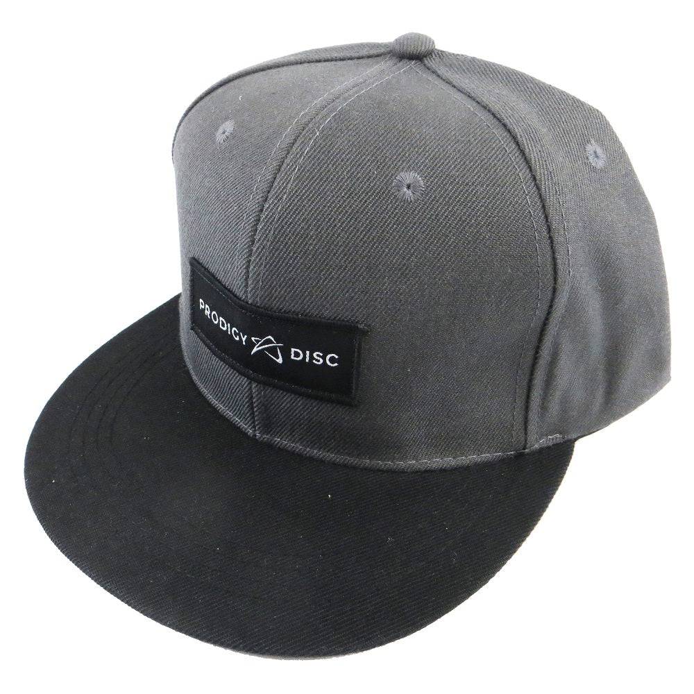 Prodigy Disc Apparel Gray / Black Prodigy Horizontal Logo Snapback Flatbill Disc Golf Hat