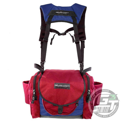 Revolution Disc Golf Bag Crimson / Navy Blue / Crimson Revolution Carolina Team Disc Golf Bag