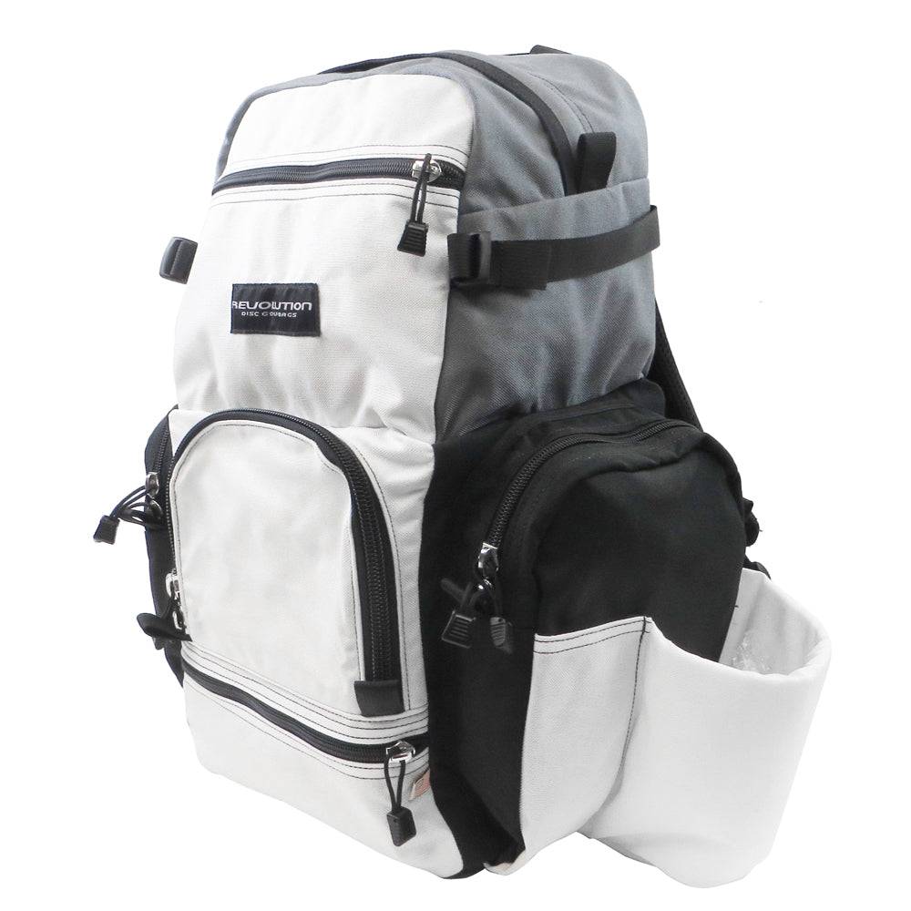 Revolution Disc Golf Bag White Revolution Dual Pack Backpack Disc Golf Bag