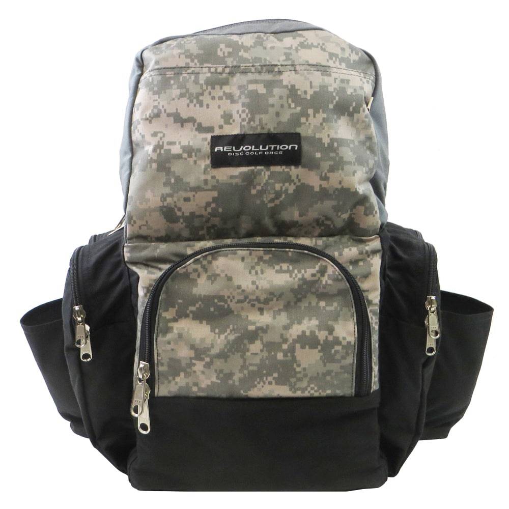 Revolution Disc Golf Bag Universal Camo Revolution Dual Pack Lite Backpack Disc Golf Bag