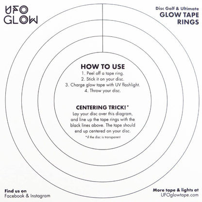 UFO Glow Accessory UFO Glow Disc Golf & Ultimate Glow Tape Rings