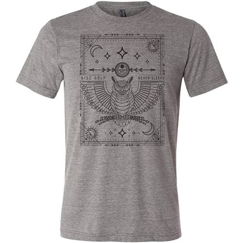 Westside Discs Apparel M / Gray Westside Discs Owl Short Sleeve Disc Golf T-Shirt